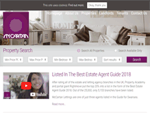 Tablet Screenshot of mccartanlettings.co.uk